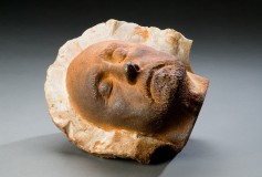 See Without Fear wood-fired ceramic, slip sculpture by Tony Moore