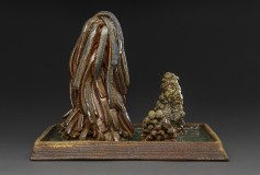 Proposition wood-fired ceramic glass sculpture by Tony Moore